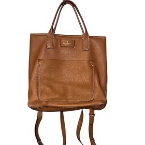 Kate Spade Tan Leather Backpack